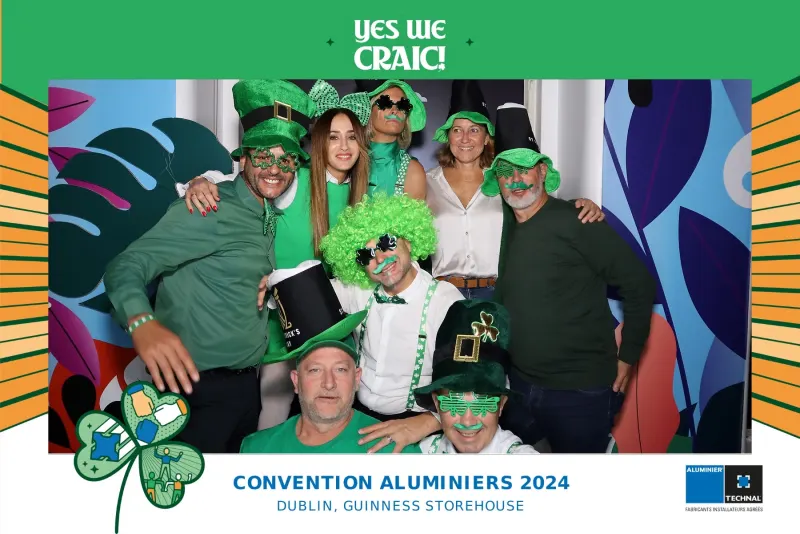 Convention Aluminiers 2024 corporate photo booth at Guinness Storehouse Dublin