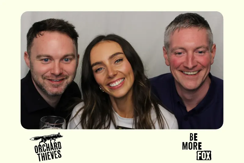 Orchard Thieves brand activation photo booth